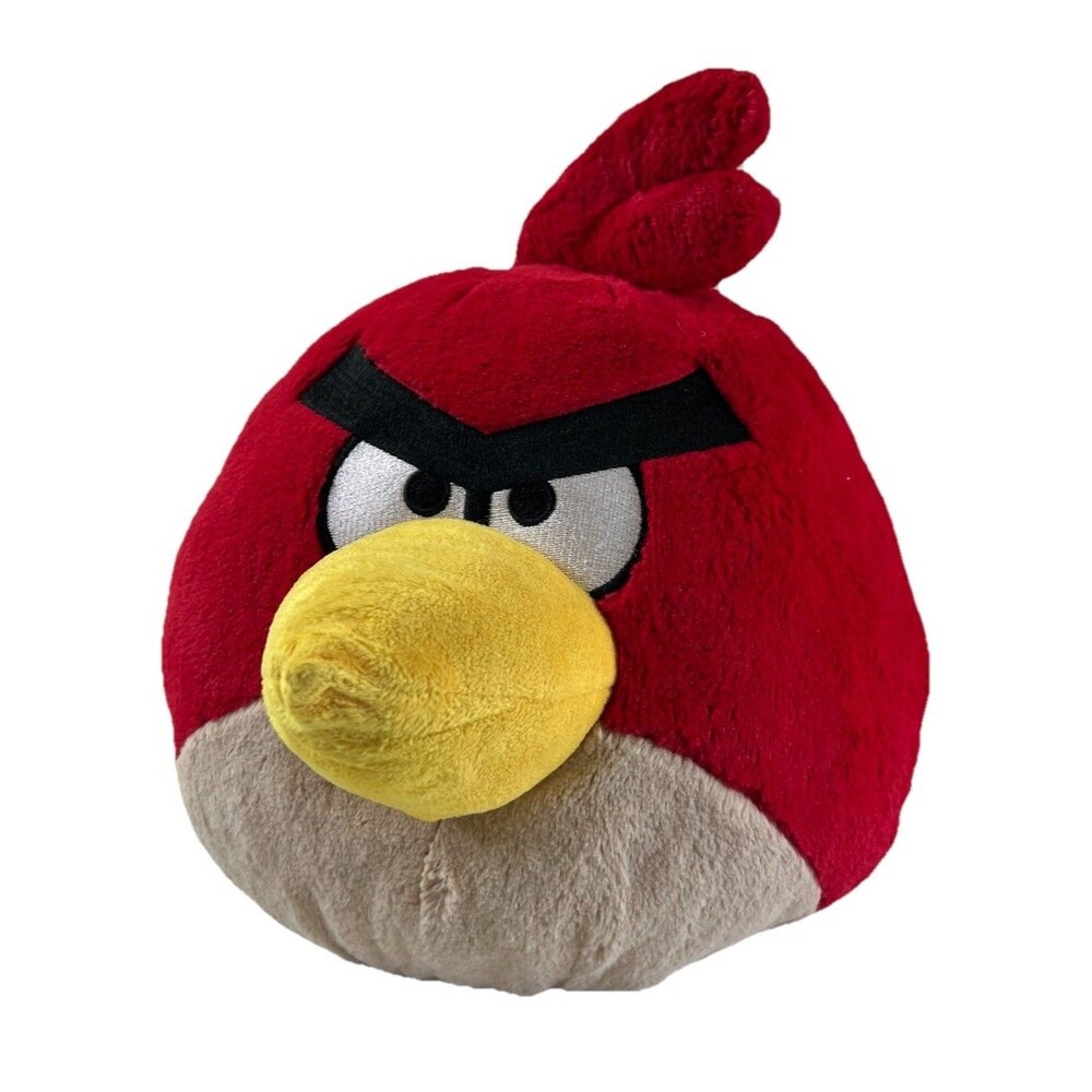 Angry Birds Large Plush Stuffed Animal Red Angry Bird 12"  Commonwealth 2010
